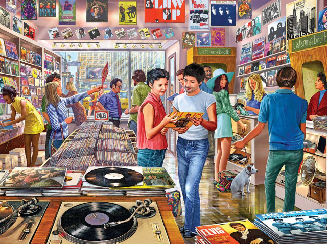 Vintage Record Store Puzzle